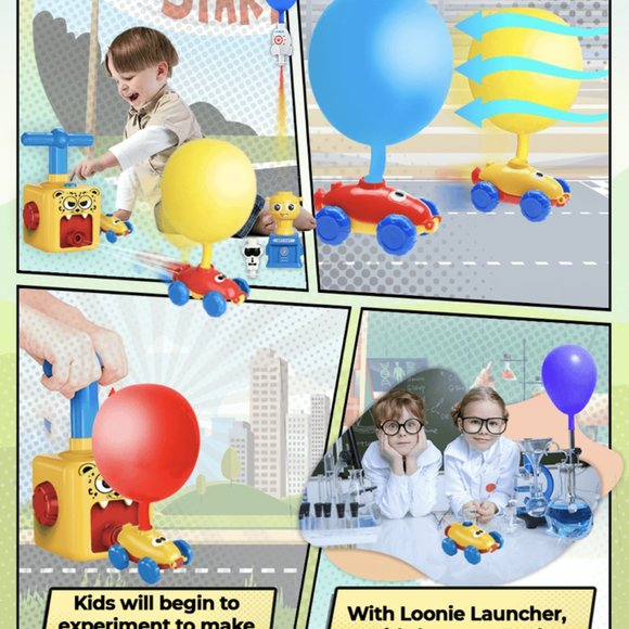 Loonie Launcher Balloon Stem Toy educational Toy new - Picture 9 of 9